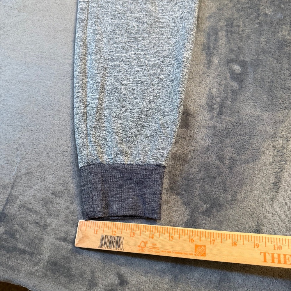 Athleta Gray Space Dye Joggers Womens Medium Blue Waistband Activewear 31x27" - Picture 8 of 10
